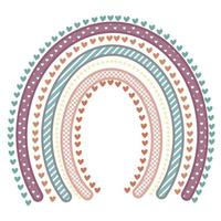 estilo de adesivo de arco-íris pastel boho foto