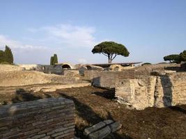 antigas ruínas arqueológicas de ostia foto