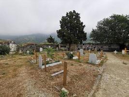 monterosso al mare, itália - 8 de junho de 2019 - vila pitoresca de cinque terre itália antigo cemitério foto