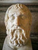 homero grego estátua de mármore romana antiga foto