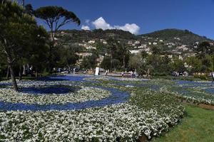 genoa, itália - 27 de abril de 2017 - retorno da euroflora a genoa no cenário único dos parques nervi foto