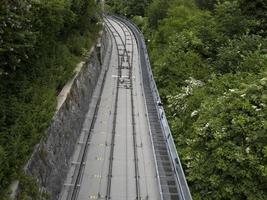 graz áustria funicola transporte ferroviário foto