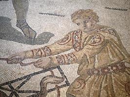 mosaico romano antigo de villa del casale, sicília foto