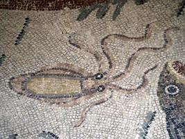 mosaico romano antigo de villa del casale, lula na sicília foto