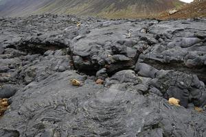 campo de lava do mais novo vulcão da Islândia, geldingadalir foto