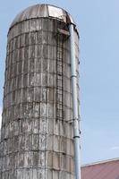 silo metálico de grãos em Lancaster Pensilvânia Amish Country foto