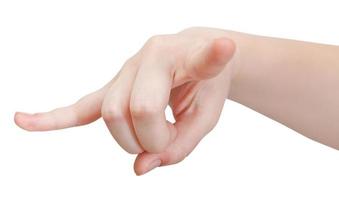 chifres sinal de dedo close-up - gesto com a mão foto