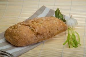 pão italiano ciabatta foto