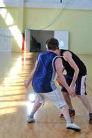 vista do jogo de basquete foto