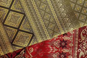 têxtil asiático antigo