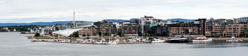 oslo a capital da noruega do ponto de vista do terminal de cruzeiros foto