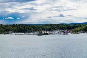 oslo a capital da noruega do ponto de vista do terminal de cruzeiros foto