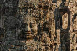 Templo Bayon de Angkor Thom no Camboja foto