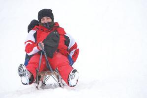 vista de jogos de neve foto