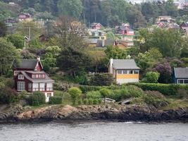 o fiorde de oslo na noruega foto