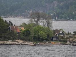 o fiorde de oslo na noruega foto