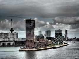 a cidade holandesa de rotterdam foto