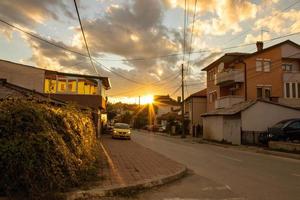 rua da hora dourada foto