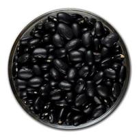 feijão preto, tigela de grãos foto