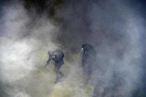 bali vulcão agung ijen chamas em erupção foto