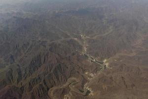 omã montanhas vista aérea paisagem foto