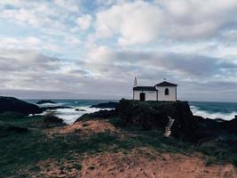 a capela virgen del puerto. Galiza, Espanha foto