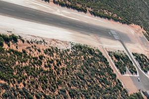 aeroporto pequeno deserto na austrália monkey mia foto