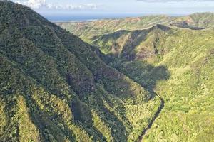 kauai havaí ilha montanhas vista aérea foto