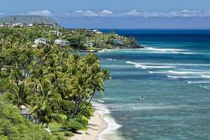 havaí oahu hanauma vista da baía foto