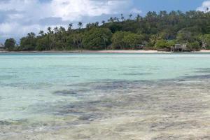 panorama de cartaz de água cristalina de paraíso de tonga polinésia foto
