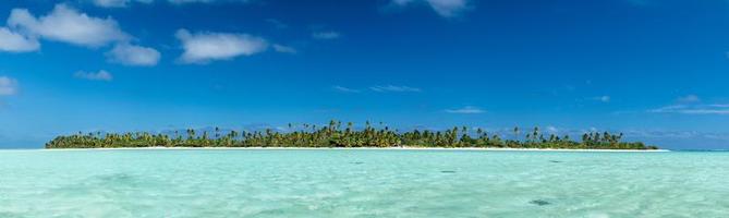 aitutaki polinésia cook island paraíso tropical vista foto