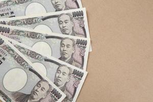 notas da moeda japonesa, iene japonês foto