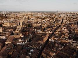 vista aérea da cidade italiana foto