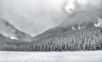 montanhas cobertas de neve foto