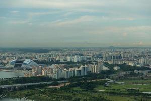 vista do horizonte da cidade de singapura foto