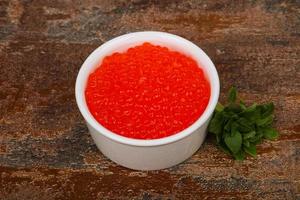 caviar vermelho de luxo foto