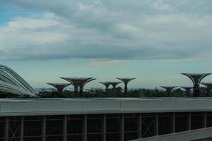 vista do horizonte da cidade de singapura foto