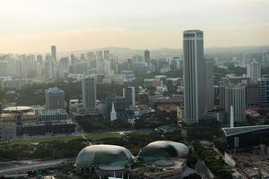 vista do horizonte da cidade de singapura foto