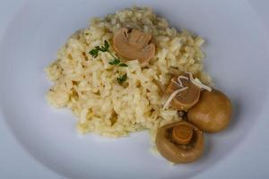 risoto com cogumelos foto