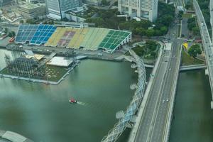 vista do horizonte da cidade de singapura foto