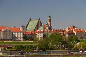 Varsóvia, Polónia. cidade velha - famoso castelo real. patrimônio mundial da unesco. foto