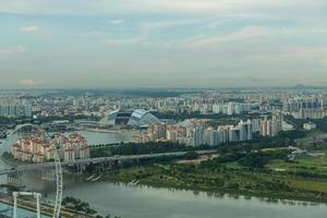 vista do horizonte da cidade de singapura foto