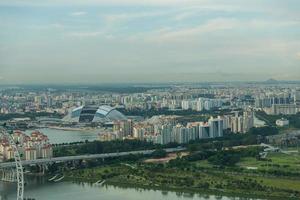 vista do horizonte da cidade de singapura foto