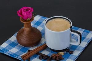 expresso com rosa foto