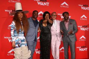 los angeles - 28 de janeiro erykah badu, james lopez, taraji p. henson, adam shankman, será o packer na estreia de what men want no village theatre em 28 de janeiro de 2019 em westwood, ca foto