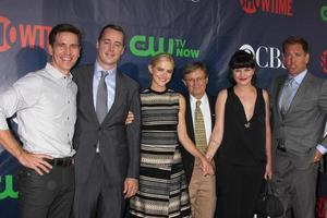 los angeles, 17 de julho - brian dietzen, sean murray, emily wickersham, david mccallum, pauley perrette, michael weatherly no cbs tca julho de 2014 festa no pacific design center em 17 de julho de 2014 em west hollywood, ca foto