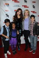 los angeles, 15 de fevereiro - skai jackson, debby ryan, karman brar, peyton list, cameron boyce chega na estréia do radio rebel telefilm no amc citywalk stadium 19 em 15 de fevereiro de 2012 em los angeles, ca foto