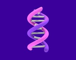ilustração 3D de DNA foto