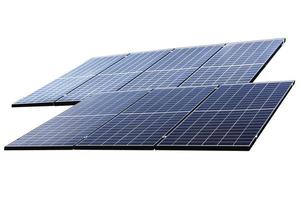 painel de energia solar fotovoltaica isolado foto