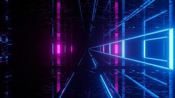 túnel do mundo cibernético emissor de luz